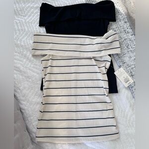 Target off shoulder tops- set of 2